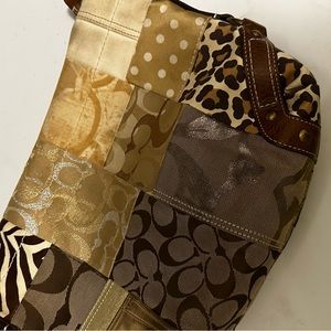Coach patwork hobo style bag